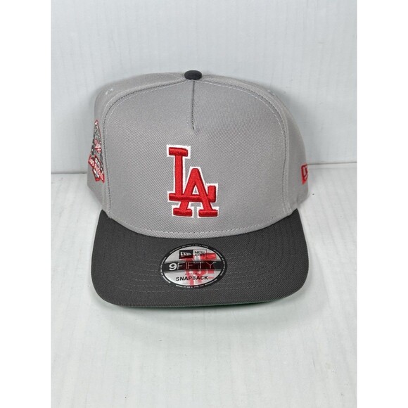 New Era 9FIFTY A-Frame Los Angeles Dodgers 50 Years Snapback Hat Cap Side Patch - Picture 1 of 5